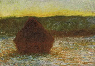 Wheatstack (Thaw, Sunset) 1890–91 Claude Monet